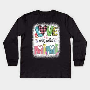 I love being called Mimi Grandmother cute gift idea Kids Long Sleeve T-Shirt